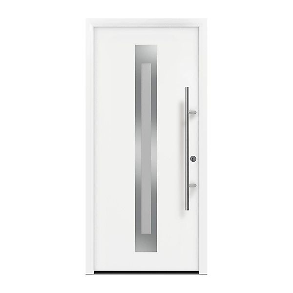 EcoStar Haustür Isopro Secur IPS 770S Verkehrsweiß 110 cm x 210 cm DIN R günstig online kaufen