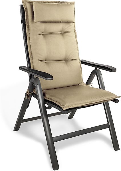 Aspero Hochlehnerauflage Stuhlauflage Hochlehner mit Kissen Palermo, Gepols günstig online kaufen