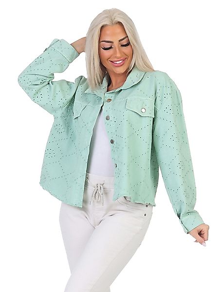 Aurela Damenmode Jeansjacke Damen Sommerjacke Jeanslook günstig online kaufen