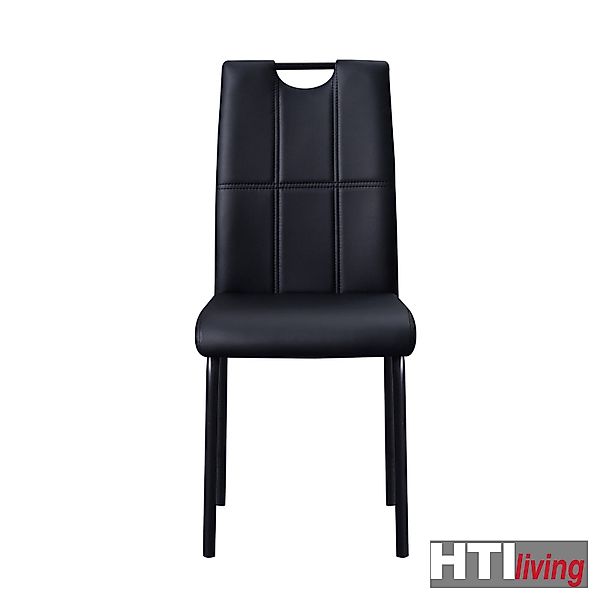 HTI-Living Esszimmerstuhl Stuhl Denton PU Schwarz günstig online kaufen