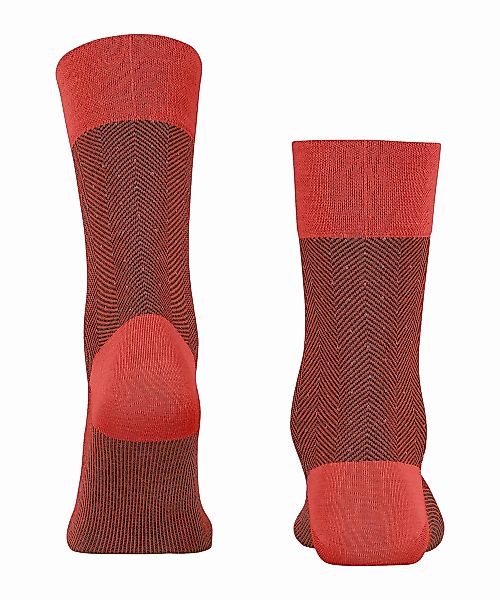 FALKE Sensitive Herringbone Herren Socken, 47-48, Orange, AnderesMuster, Sc günstig online kaufen