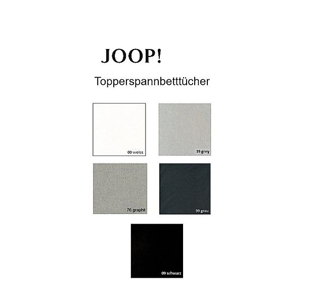JOOP! Spannbettlaken Spannbetttuch Topper 140x200 cm günstig online kaufen