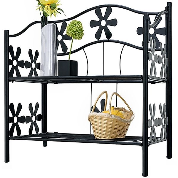 Deuba Blumenständer, Blumenständer 2 Etagen Pflanzenregal günstig online kaufen