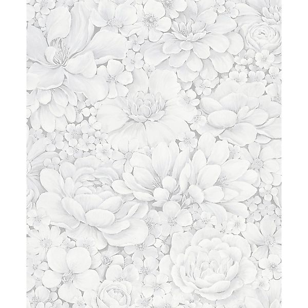 Marburg Vliestapete Flower, geprägt, matt, Blattmotiv günstig online kaufen