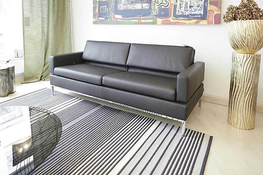 brühl & sippold 2-Sitzer Polsterprogramm Tomo Leder Jumbo 5661 22 Fuß Chrom günstig online kaufen