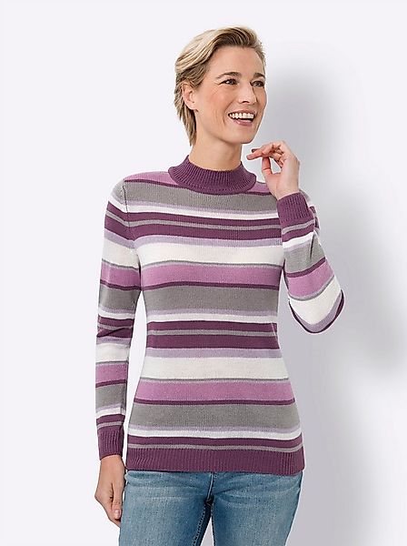 Sieh an! Strickpullover Stehkragenpullover . günstig online kaufen