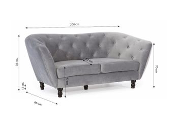 Fun Möbel Sofa Sofa Designer-Sofa Charlotte günstig online kaufen