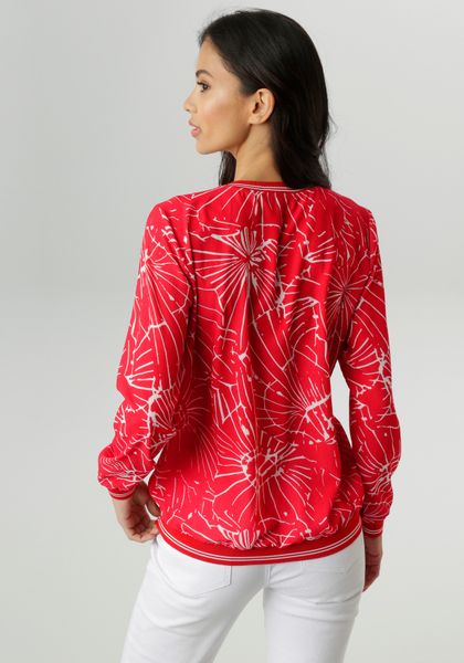 Aniston SELECTED Shirtbluse mit sportiven Bündchen günstig online kaufen