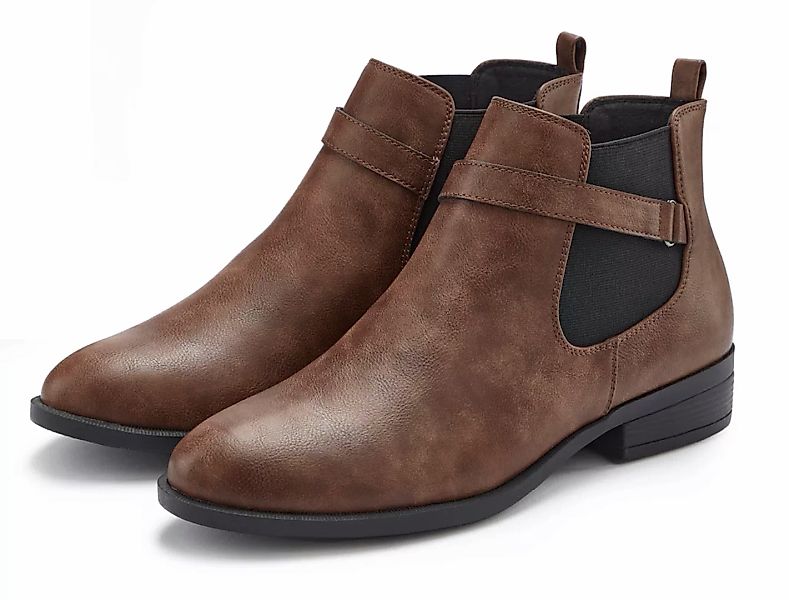 Vivance Chelseaboots, mit Stretch-Einsatz, Stiefelette, Ankle Boots VEGAN günstig online kaufen