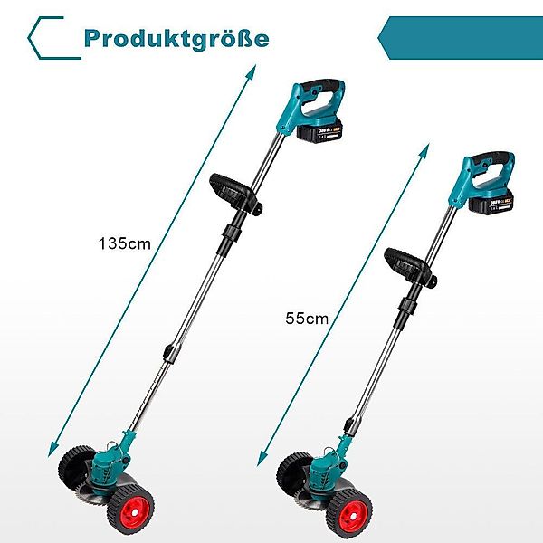 Yofidra Akku-Rasentrimmer Elektrischer Rasentrimmer 4-in-1 Rasentrimmer günstig online kaufen