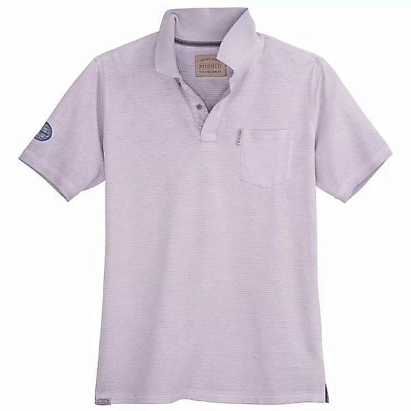 redfield Poloshirt Große Größen Herren Poloshirt Used Look lavendel geringe günstig online kaufen