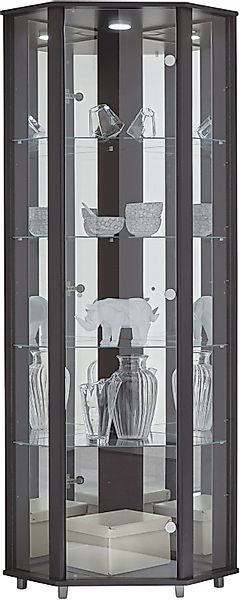 fif möbel Eckvitrine »TRIO Höhe ca. 172 cm, ink. Beleuchtung«, Eckvitrine/G günstig online kaufen