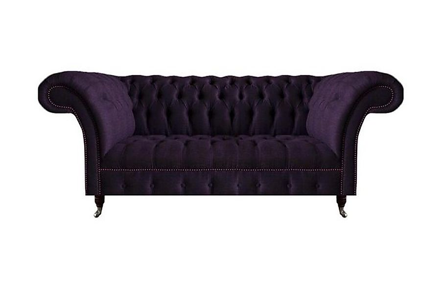 JVmoebel Sofa Luxus Sofa Dreisitze Lila Polstermöbel Wohnzimmer Couch Chest günstig online kaufen