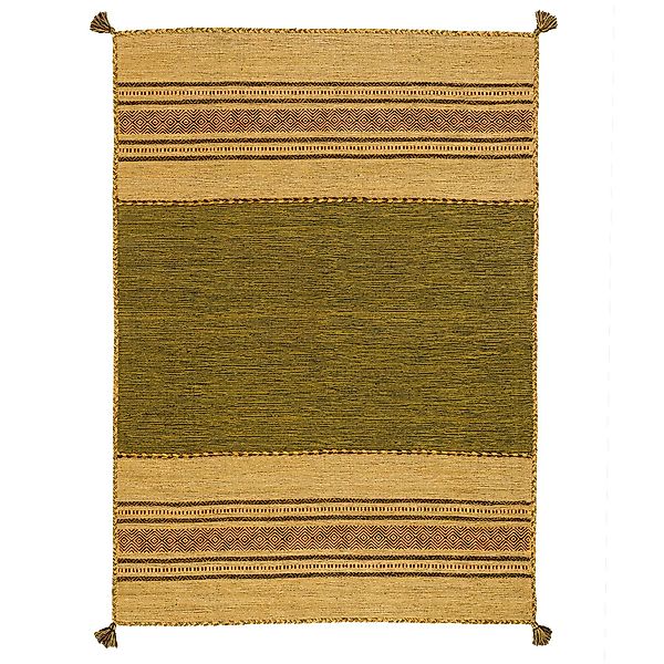 Pergamon Wollteppich Natur Teppich Kelim Navarro, günstig online kaufen