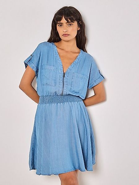 Apricot Minikleid Jeansoptik Kleid, mit Reißverschluss günstig online kaufen
