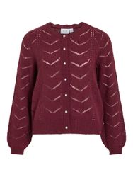 Vila Cardigan Eleganter Strick mit Perlenknöpfen günstig online kaufen