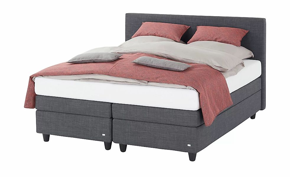 RUF Boxspringbett  Verena QLX ¦ grau ¦ Maße (cm): B: 186 H: 113 Betten > Ko günstig online kaufen