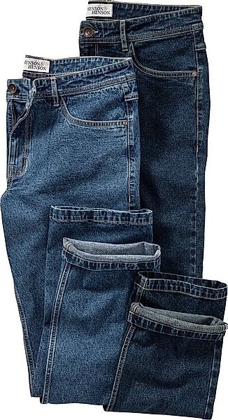 HENSON&HENSON Stretch-Jeans (Set, 2er-Pack) aus strapazierfähigem 12 oz Den günstig online kaufen