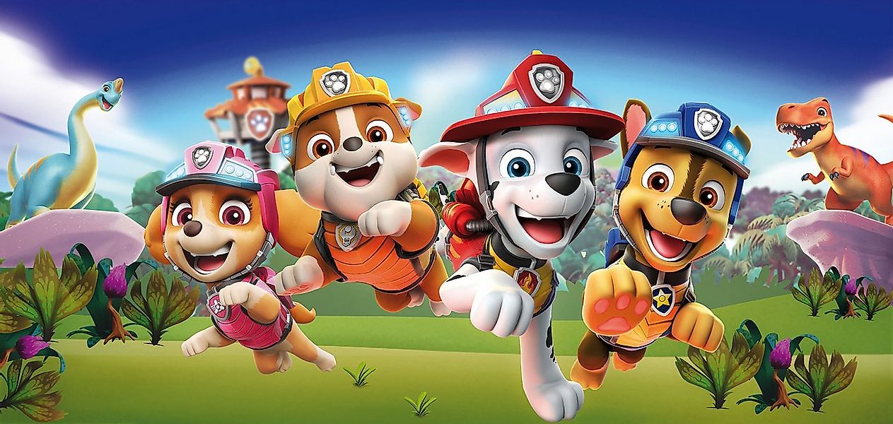 Bönninghoff Leinwandbild, Cartoon, Comic, Dinosaurier, Hunde, Hundebilder, günstig online kaufen