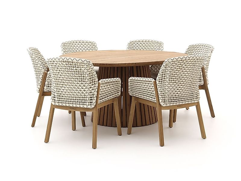 Zavelli Juntos/Santa Severina ø 150 cm Gartenmöbel-Set 7-teilig günstig online kaufen