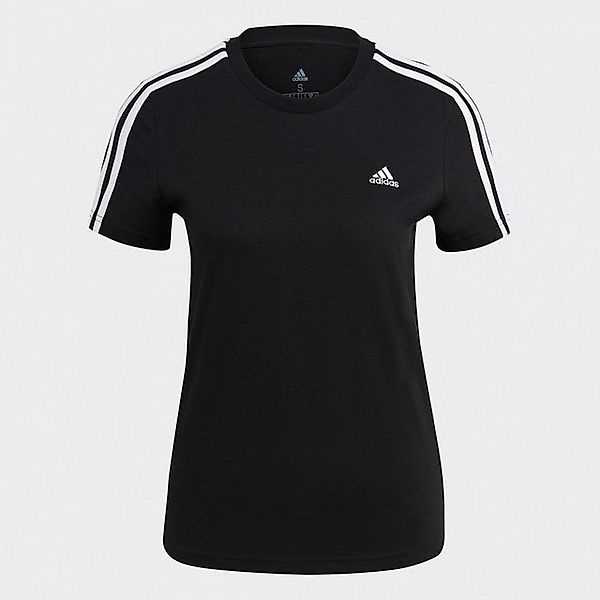 adidas Sportswear T-Shirt ADIDAS Damen Shirt LOUNGEWEAR Essentials Slim 3-S günstig online kaufen