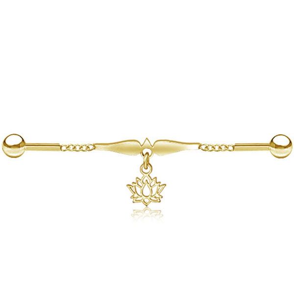 viva-adorno Piercing-Set Industrial Piercing Scaffold Kette günstig online kaufen