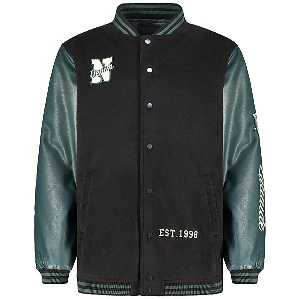 North Jacke im College-Stil Farbe schwarz Größe: 4XL günstig online kaufen