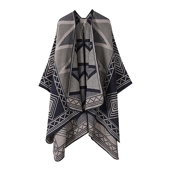 Refttenw Poncho Warmer Damen-Tuch,Vorne öffnender Tuch,Schal günstig online kaufen