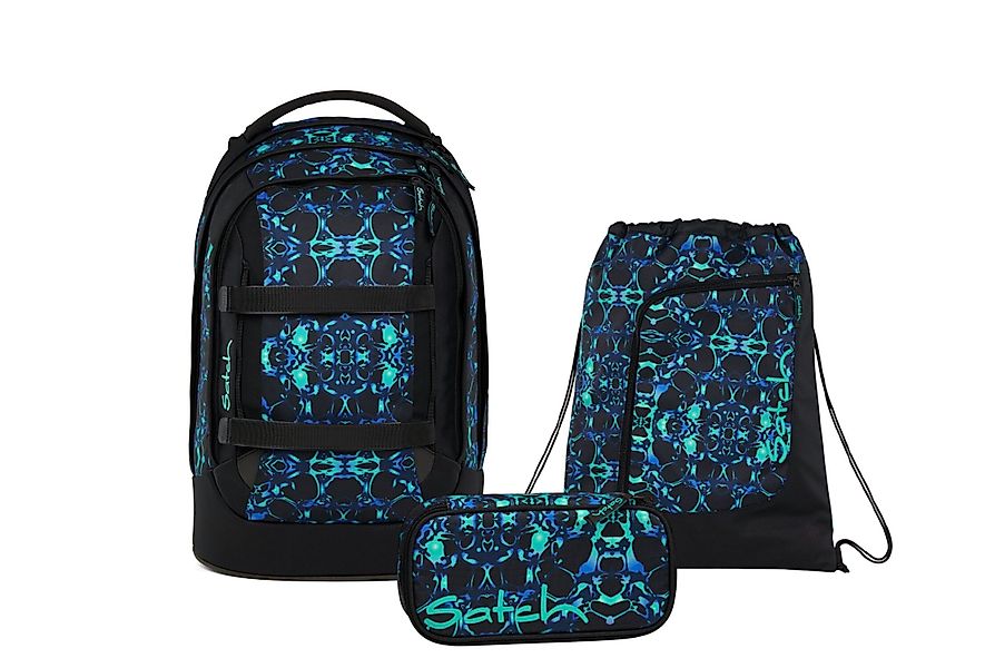 Satch Schulranzen Schulrucksack-Set PACK Caleido Blue günstig online kaufen