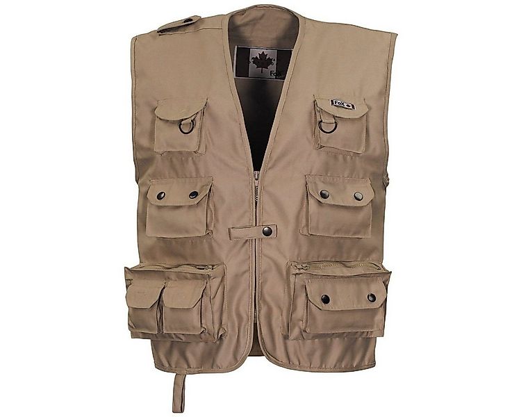 FoxOutdoor Anglerweste Outdoor Weste, khaki, schwere Ausführung günstig online kaufen