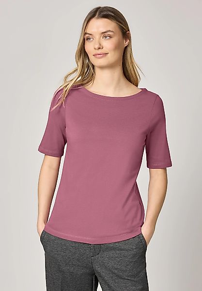 STREET ONE T-Shirt mit U-Boot-Ausschnitt günstig online kaufen