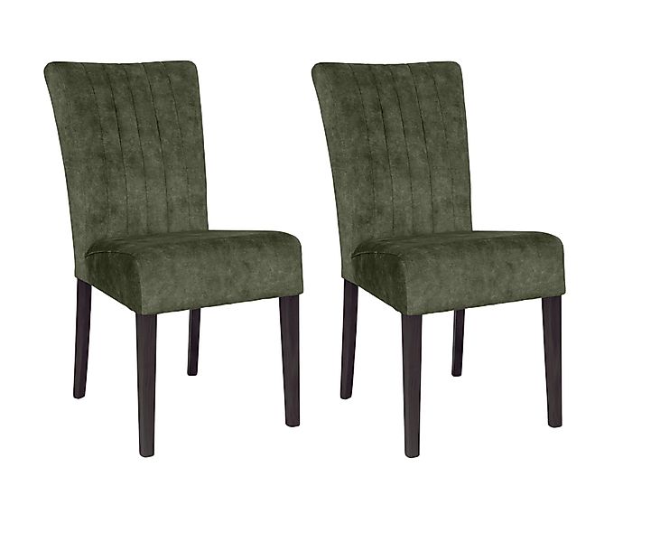 Home affaire 4-Fußstuhl (Set) 2 Stk.vertikale Nähte in der Rückenlehne günstig online kaufen