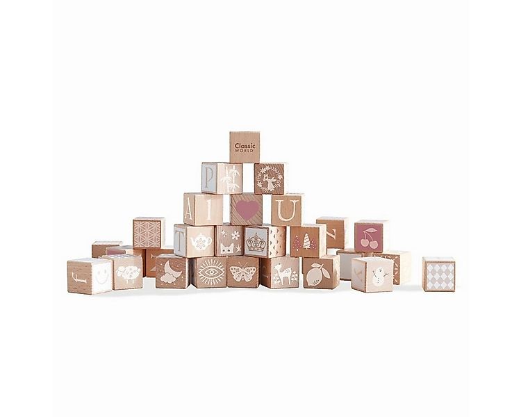 Classic World Holzbausteine Iris Lernspielzeug Stapelsteine Spielbausteine günstig online kaufen