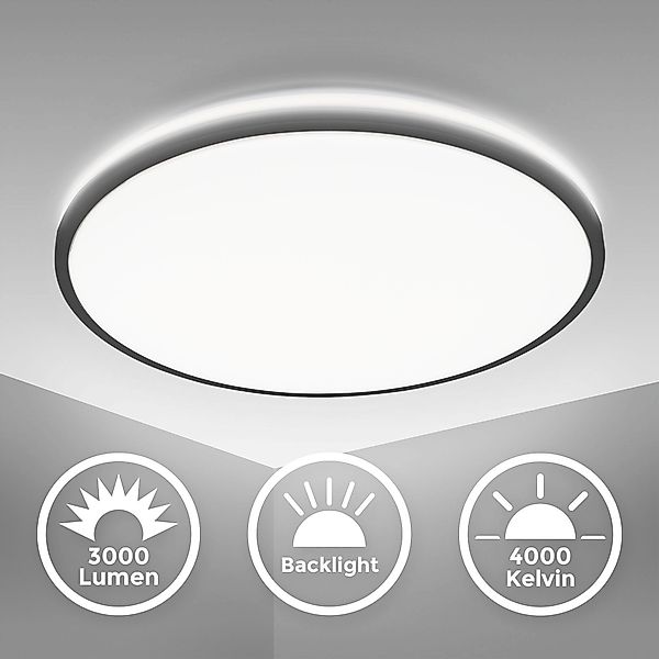 B.K.Licht LED Deckenleuchte mit Backlighteffekt,1 x LED-Platine 24 Watt, 3. günstig online kaufen