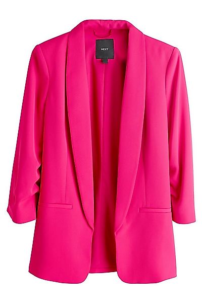 Next Jackenblazer Relaxed Fit Blazer mit Raffärmeln und Vichykaros (1-tlg) günstig online kaufen