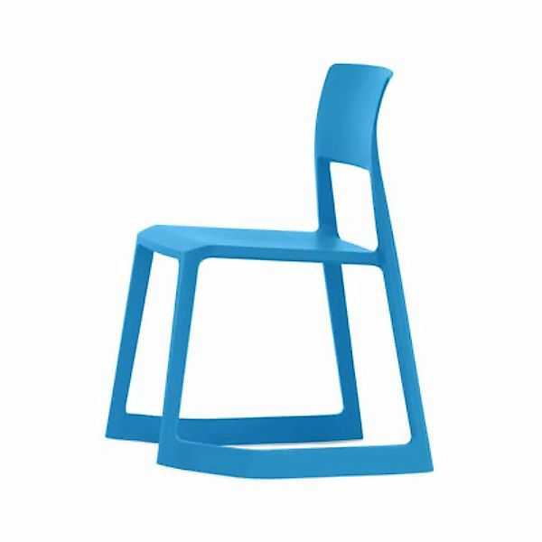 Stuhl Tip Ton plastikmaterial blau / Schrägstellbar & ergonomisch - Vitra - günstig online kaufen