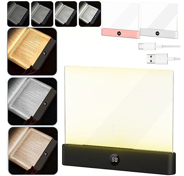 PRIISF LED Leselampe Leselicht Buch tragbare Flache Buchlicht Leselampe Les günstig online kaufen