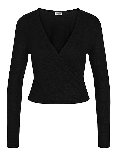 Noisy may Shirttop V-Neck Wrap Langarm günstig online kaufen