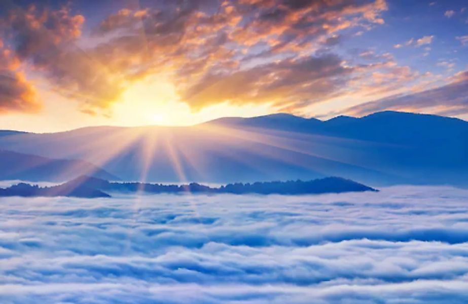Papermoon Fototapete »Sonnenaufgang über Wolken« günstig online kaufen