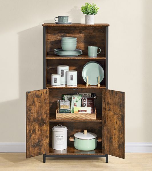 VASAGLE Highboard Küchenschrank, verstellbare Regalebene, 2 günstig online kaufen