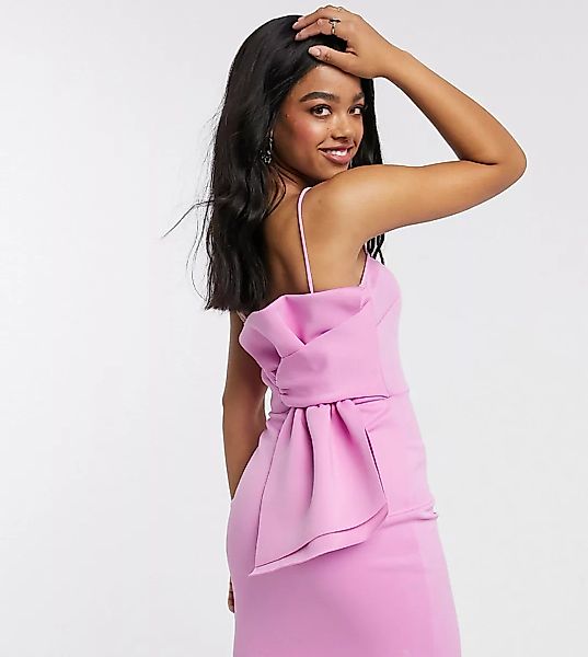 Laced In Love – Minikleid mit Schleife hinten in Lila günstig online kaufen