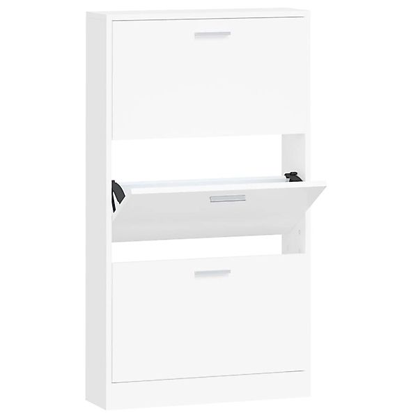 vidaXL Schuhschrank Weiß 59 x 17 x 108 cm Holzwerkstoff 342526 günstig online kaufen