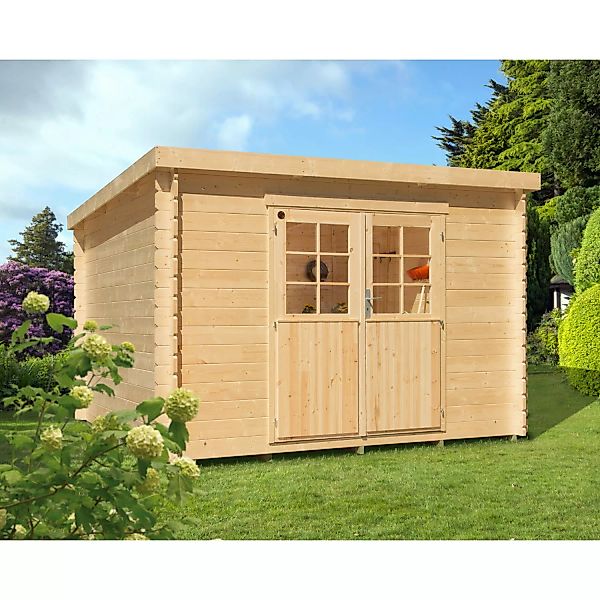 Kiehn-Holz Holz-Gartenhaus KH 28-047 Unberührt 300 cm x 300 cm günstig online kaufen
