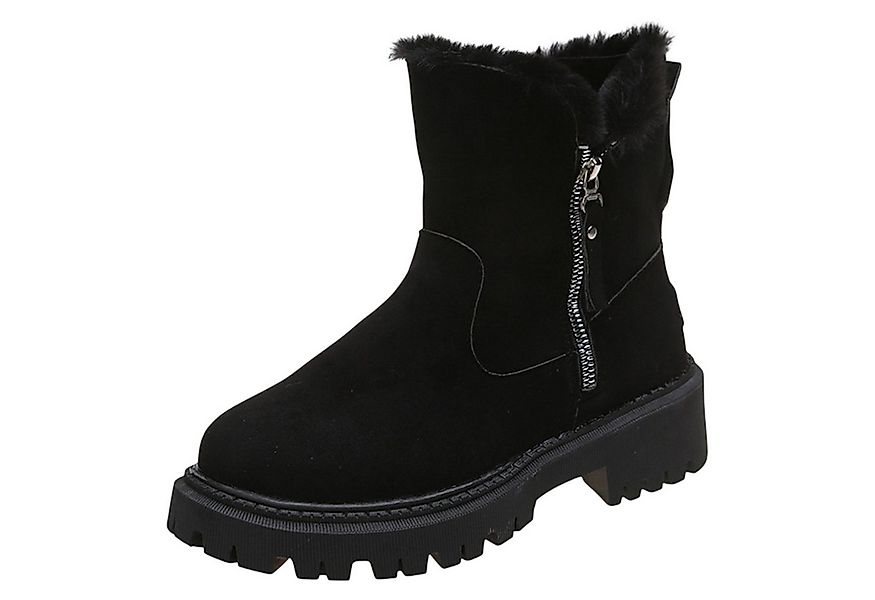 Refttenw Schneestiefel Damen mit Warm Gefüttert & Reißverschluss, Rutschfes günstig online kaufen