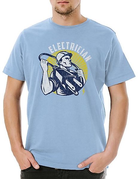 Urban Backwoods Print-Shirt Urban Backwoods Electrician I Herren T-Shirt He günstig online kaufen