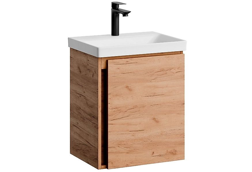 Planetmöbel Waschtisch-Set Unterschrank mit Waschbecken 50cm mit Armatur günstig online kaufen