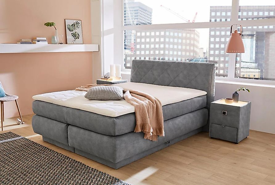 Jockenhöfer Gruppe Boxspringbett "Annika" mit Bettkasten und Kaltschaum-Top günstig online kaufen
