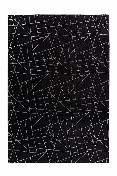 Megusta Hochflorteppich Bijou 125 Schwarz Silber 200cm X 290cm günstig online kaufen