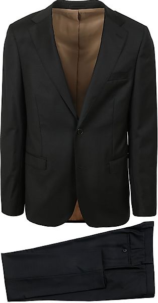 Suitable Anzug Wolle Uni Schwarz - Größe 48 günstig online kaufen