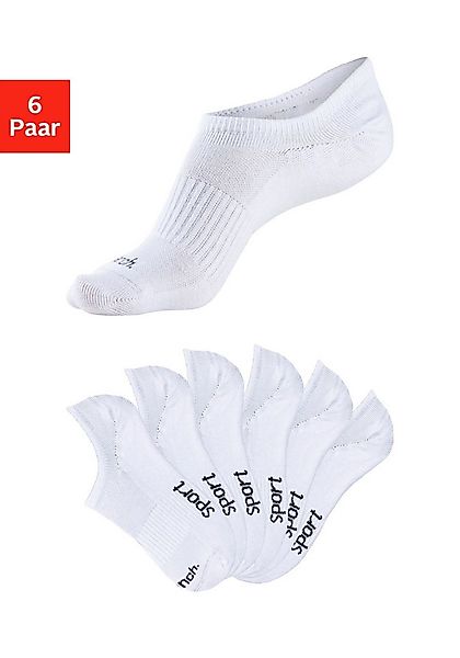 Bench. Sneakersocken (Packung, 6-Paar) nicht sichtbar in Sneakern günstig online kaufen